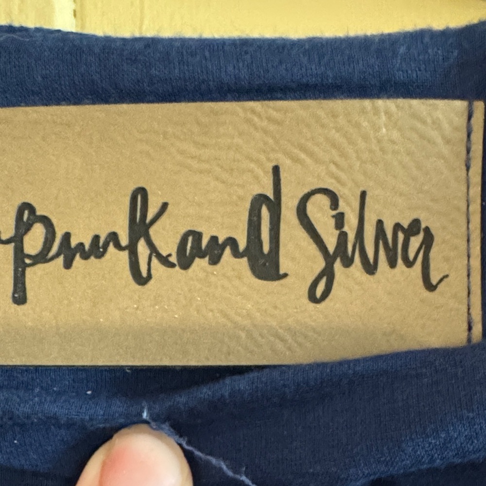 Pink and Silver Blue Garment